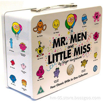Fashionable lunch box with lock and plastic handle, CD-268